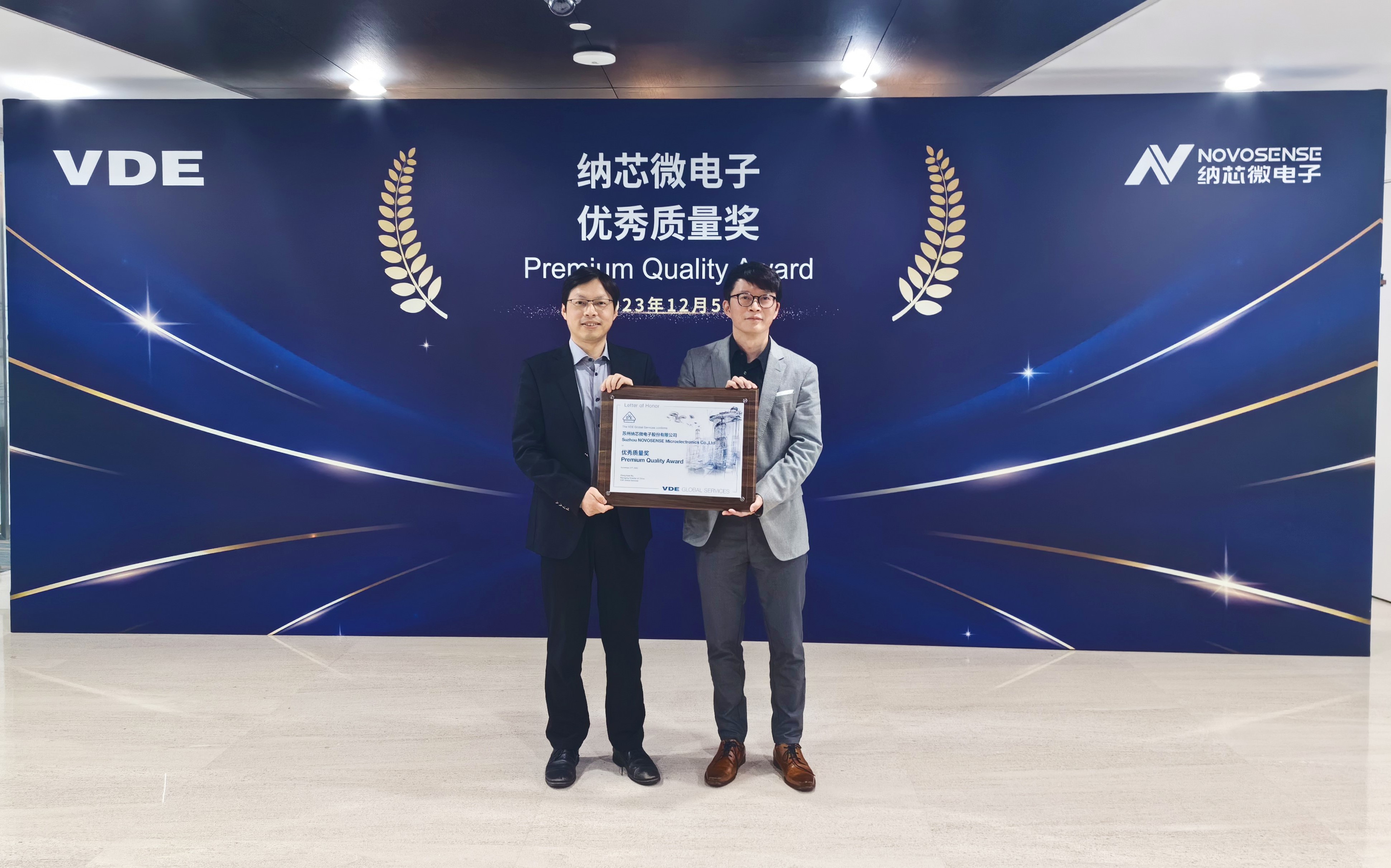 坚持高质量发展，ag凯发旗舰厅荣获VDE优秀质量奖